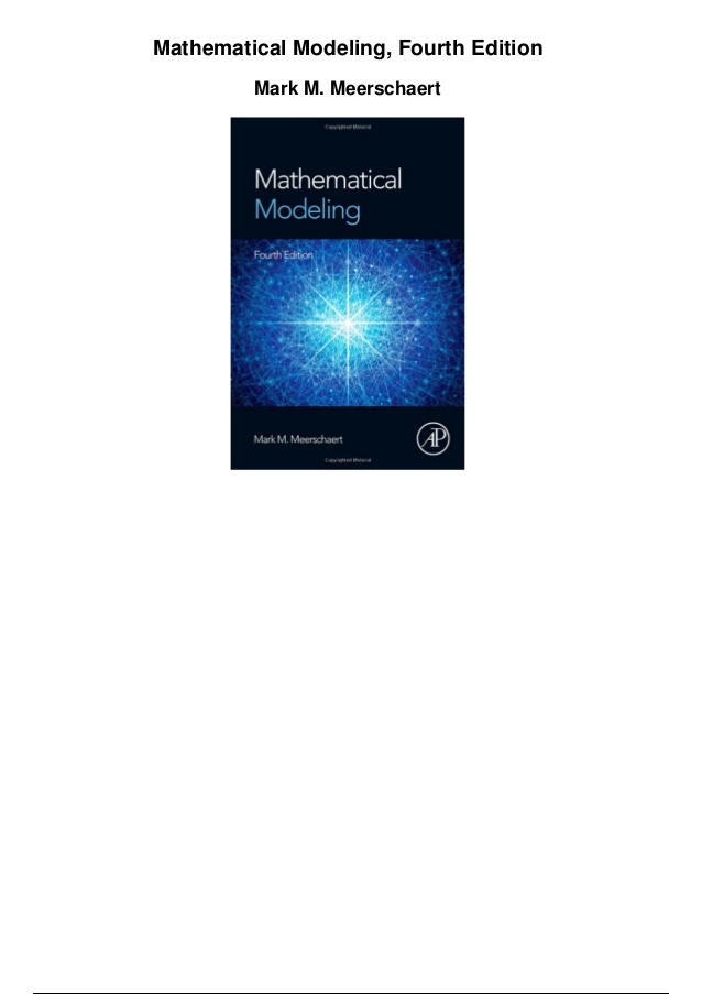 Mathematical modeling 4th edition pdf download